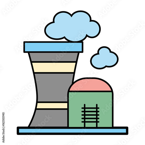 industrial factory to contamination of environment and ecology