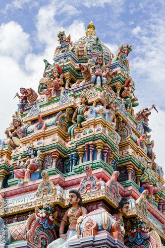 Tamil temple on mauritius island