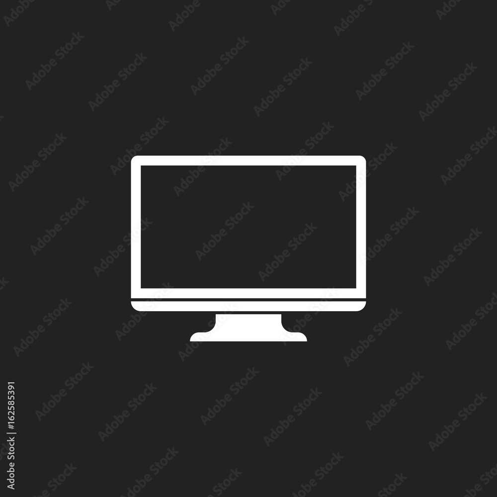 Computer vector illustration. Monitor flat icon. Tv symbol. Computer vector illustration. Monitor flat icon. Tv symbol.