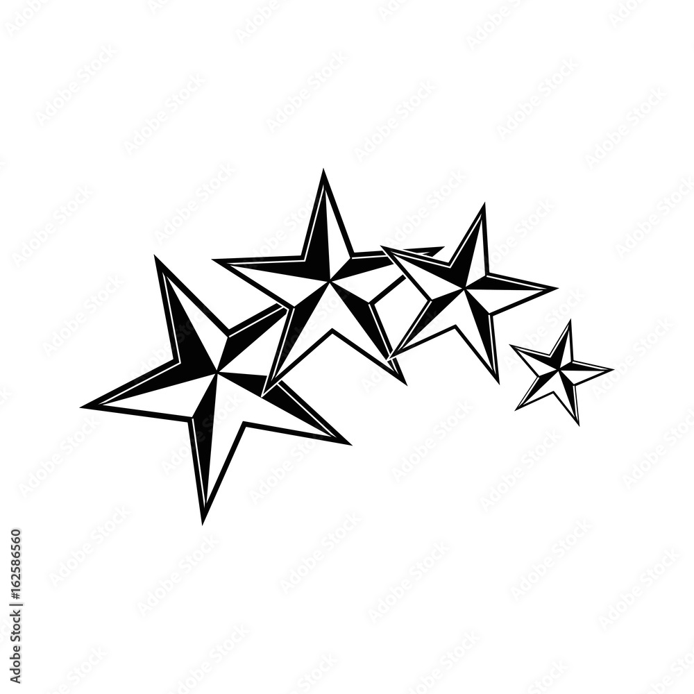 stars icon over white background vector illustration stars icon over white background vector illustration