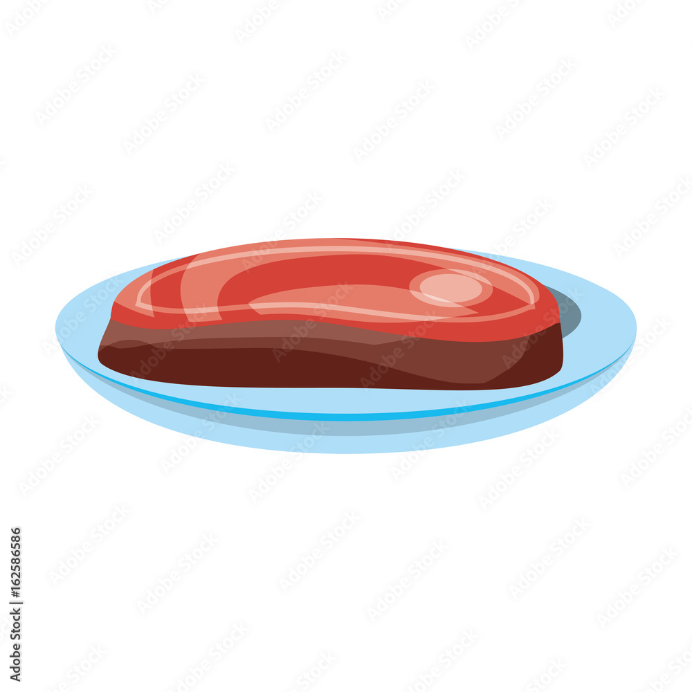 Delicious beef steak icon vector illustration graphic design Delicious beef steak icon vector illustration graphic design