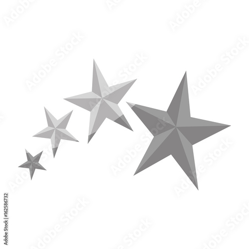 stars icon over white background vector illustration
