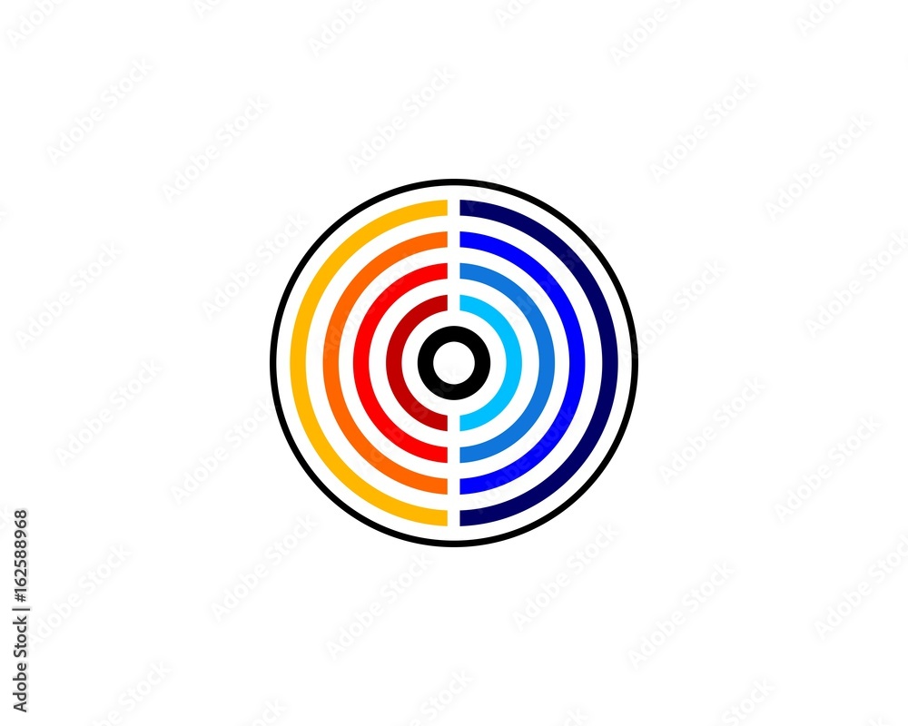 Colorful circle, C Colorful circle, C