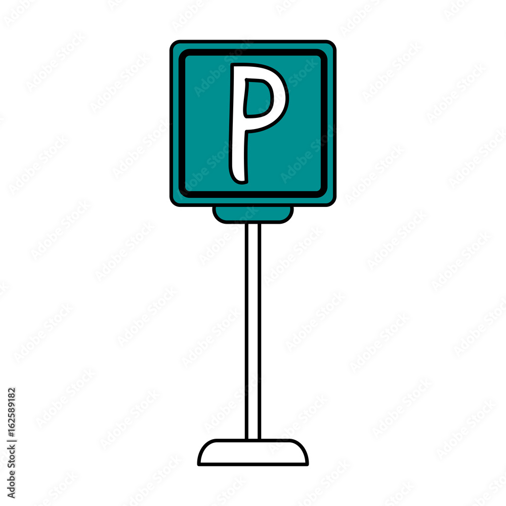 parking street sign vector illustration parking street sign vector illustration