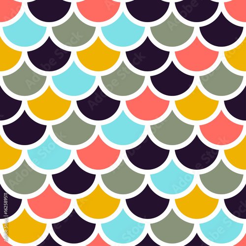 colored fish  scales