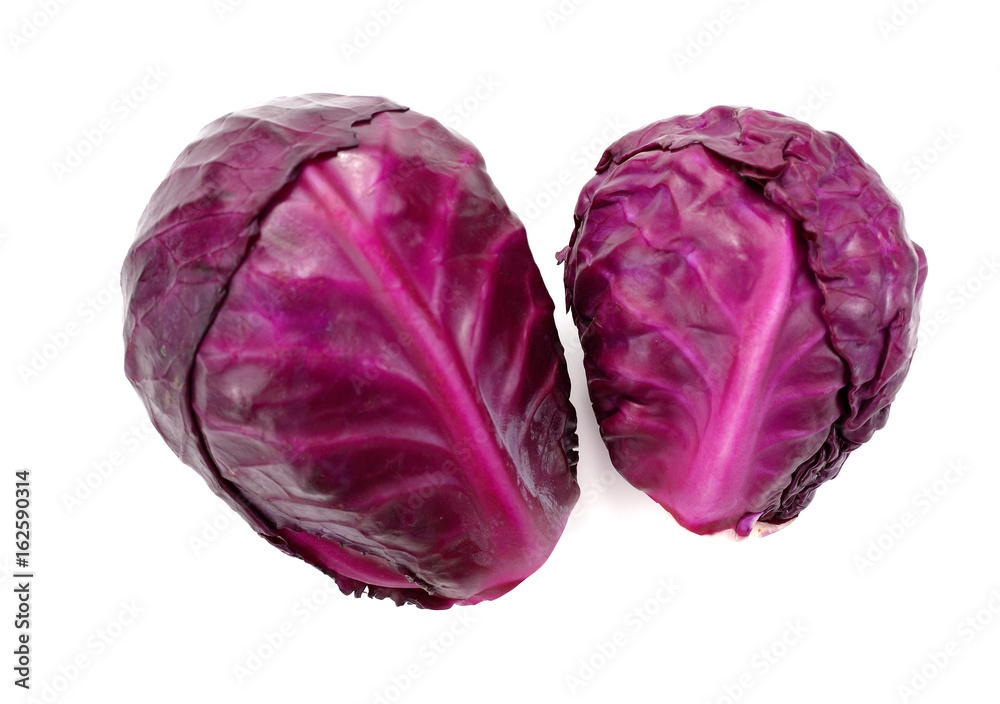 Fresh red cabbage vegetable on white background Fresh red cabbage vegetable on white background