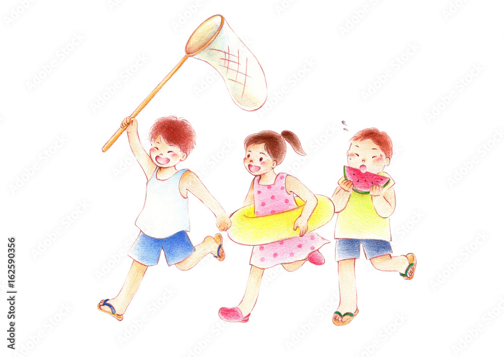 夏休みの子供 夏休みの子供