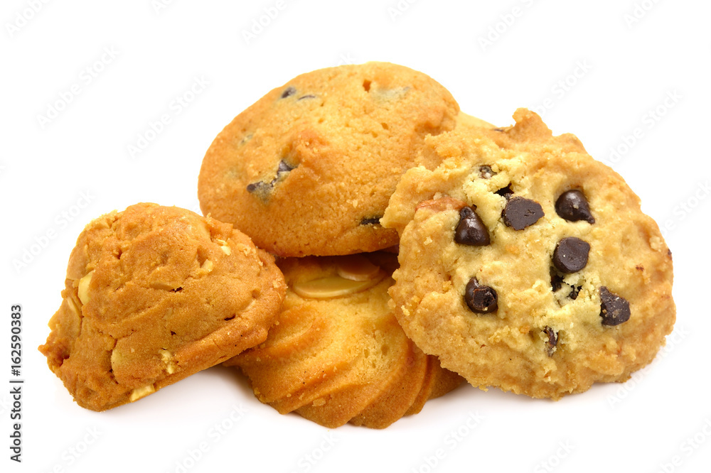chocolate chip cookies and almond cookies chocolate chip cookies and almond cookies
