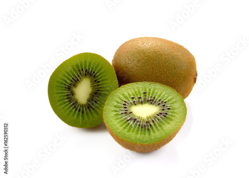Fresh of kivi fruit isolated on white background