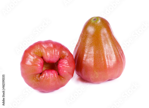 rose apple on the white background
