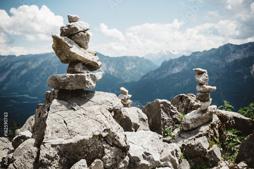 Stein Stapel Alpen