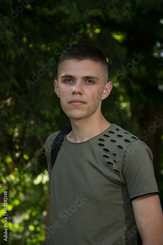 Portrait Of A Man looking At The Camera, teenager