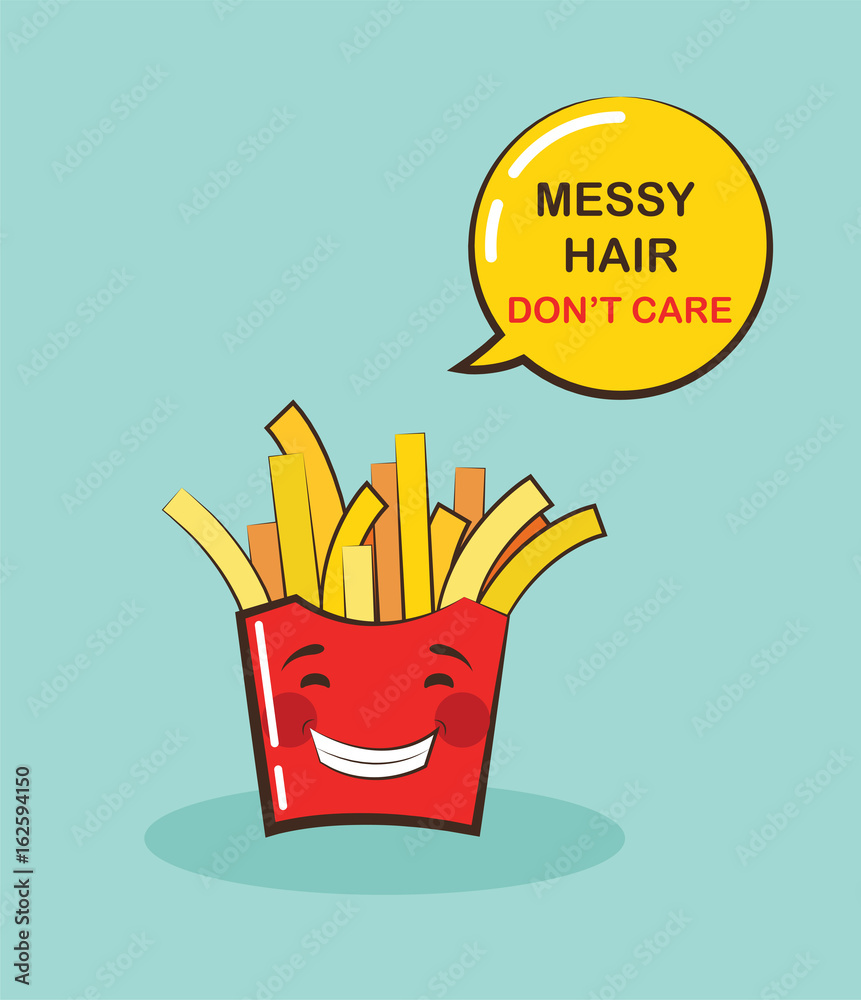 Funny Potato Chips Character With Funny Quote Cartoon Face Food Emoji Funny Food Concept Stock Vector Adobe Stock