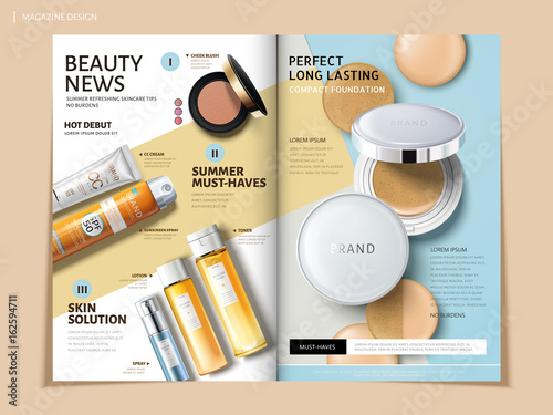 bi fold cosmetic brochure