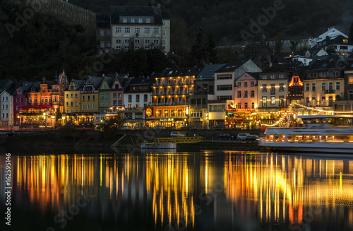 Cochem Boulevard at the Mossele at Night