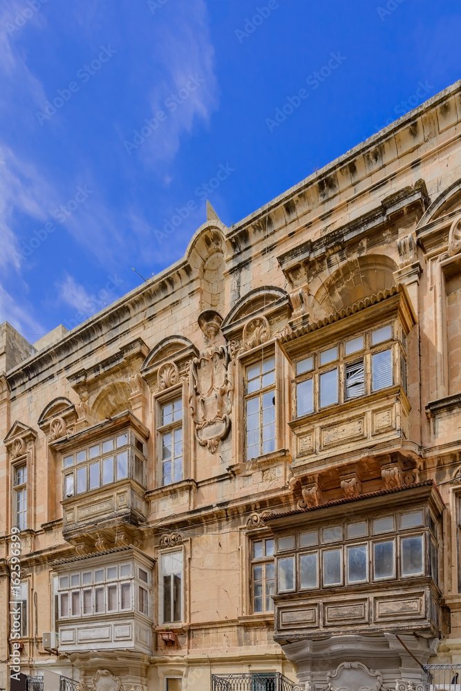 Barocke Prachtarchitektur in der Altstadt von Valletta