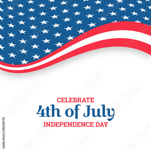Independence day design. Holiday in United States of America