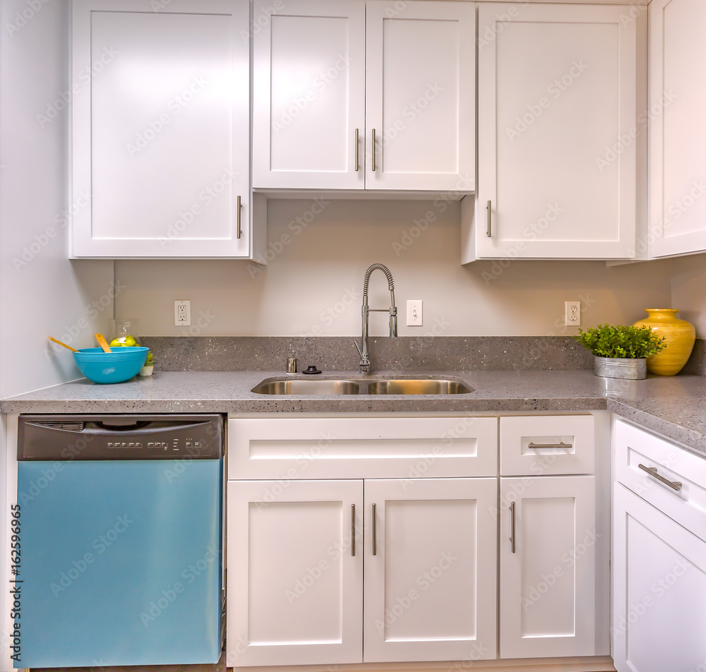 Model home kitchen in southern California ready for a real estate shoot