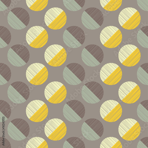 Polka dot seamless pattern. Texture line. Vector illustration. Textile rapport.