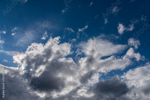 Fototapeta Naklejka Na Ścianę i Meble -  Blue sky with clouds. Nature background.