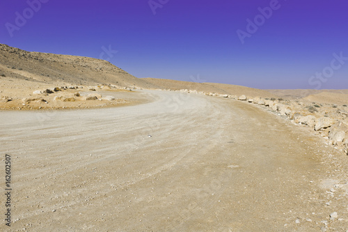 Landscape of the desert in Israel