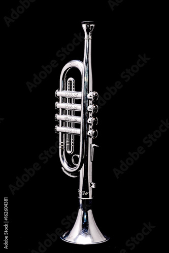 Silver Vintage Toy Trumpet
