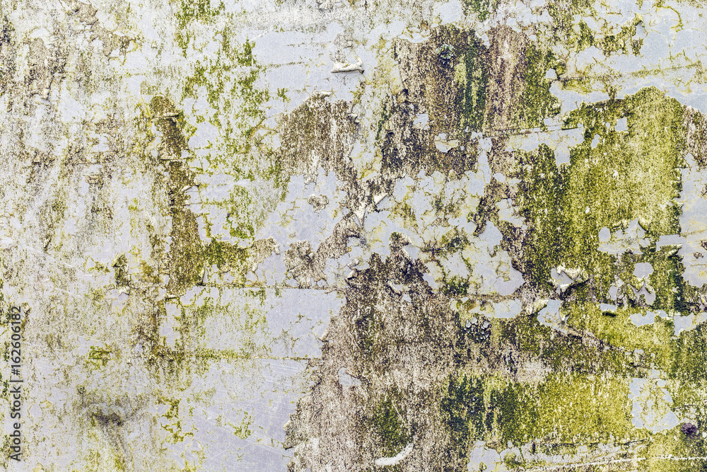 Naklejka premium Corroded white metal background