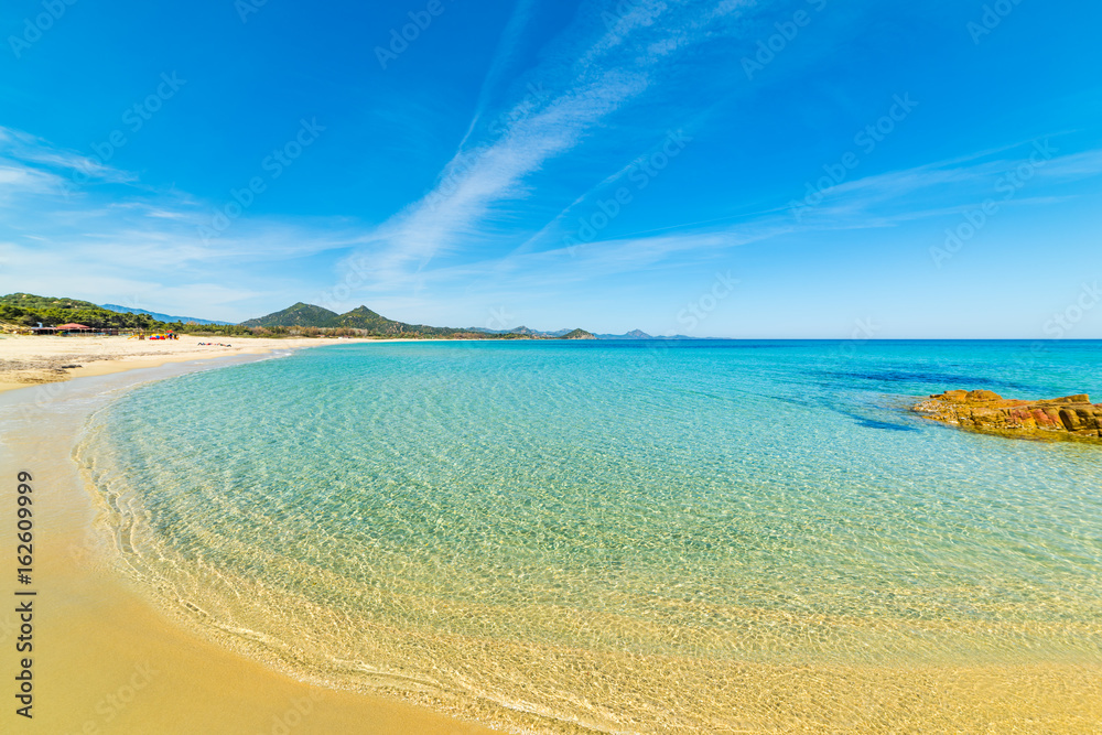 Obraz premium Colorful shore in Cala Sinzias