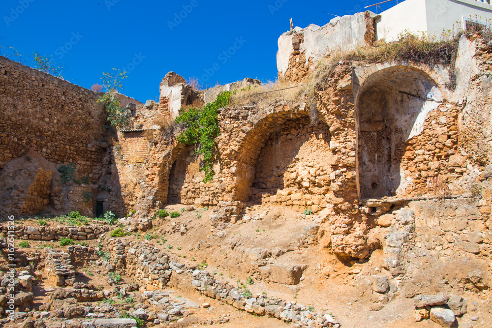 Ruins of Katholiko monastery in Chania