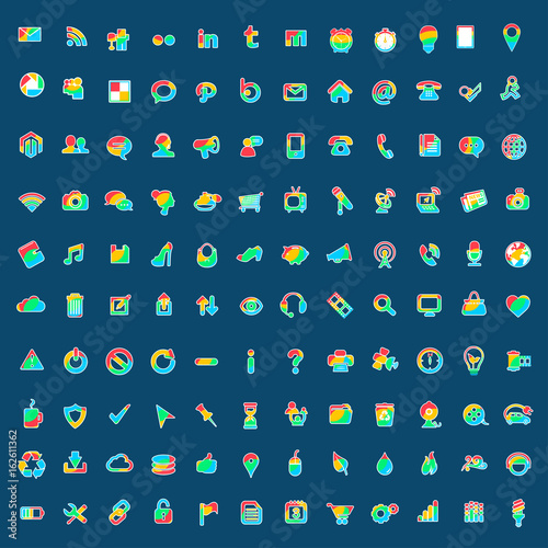 vector illustration of icon serie