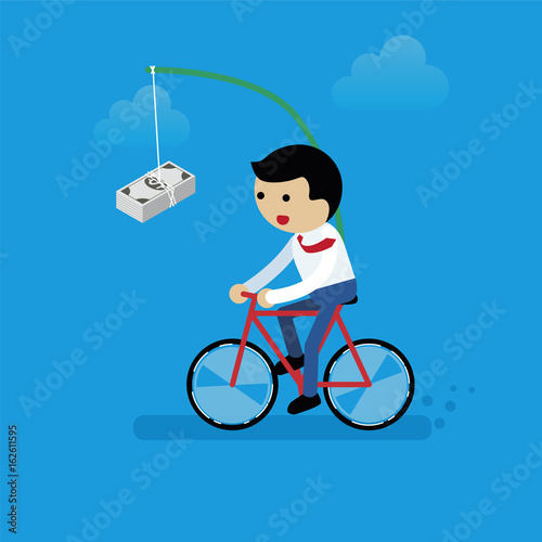 Businessmen race to catch money