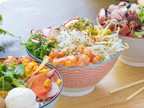 poke, ensalada hawaiana