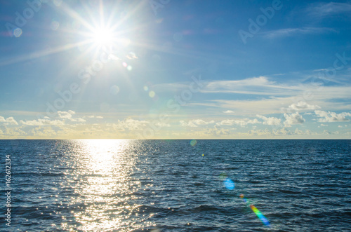 Seascape with the sun shine above © kevinlert
