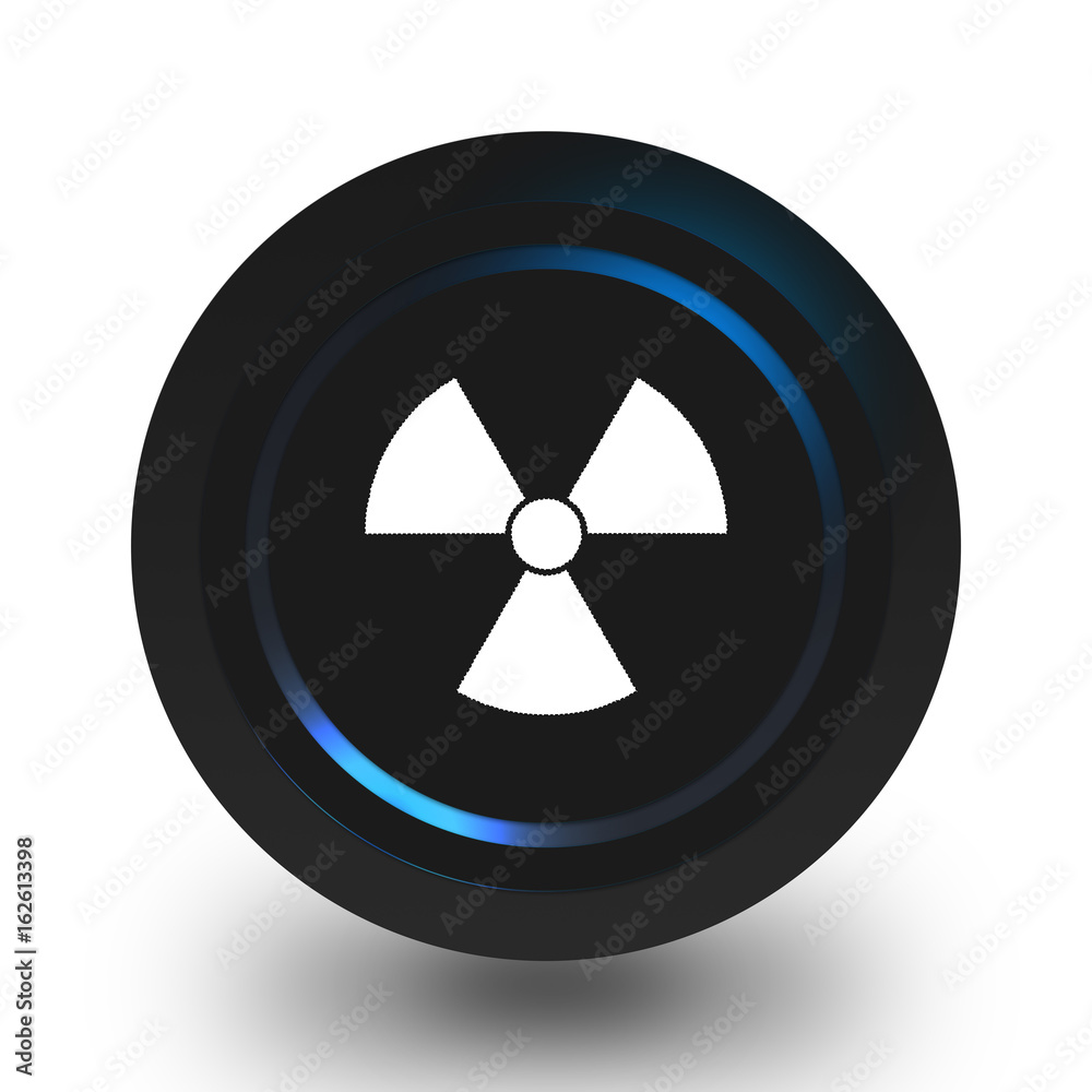 Radiation icon. Radiation icon.