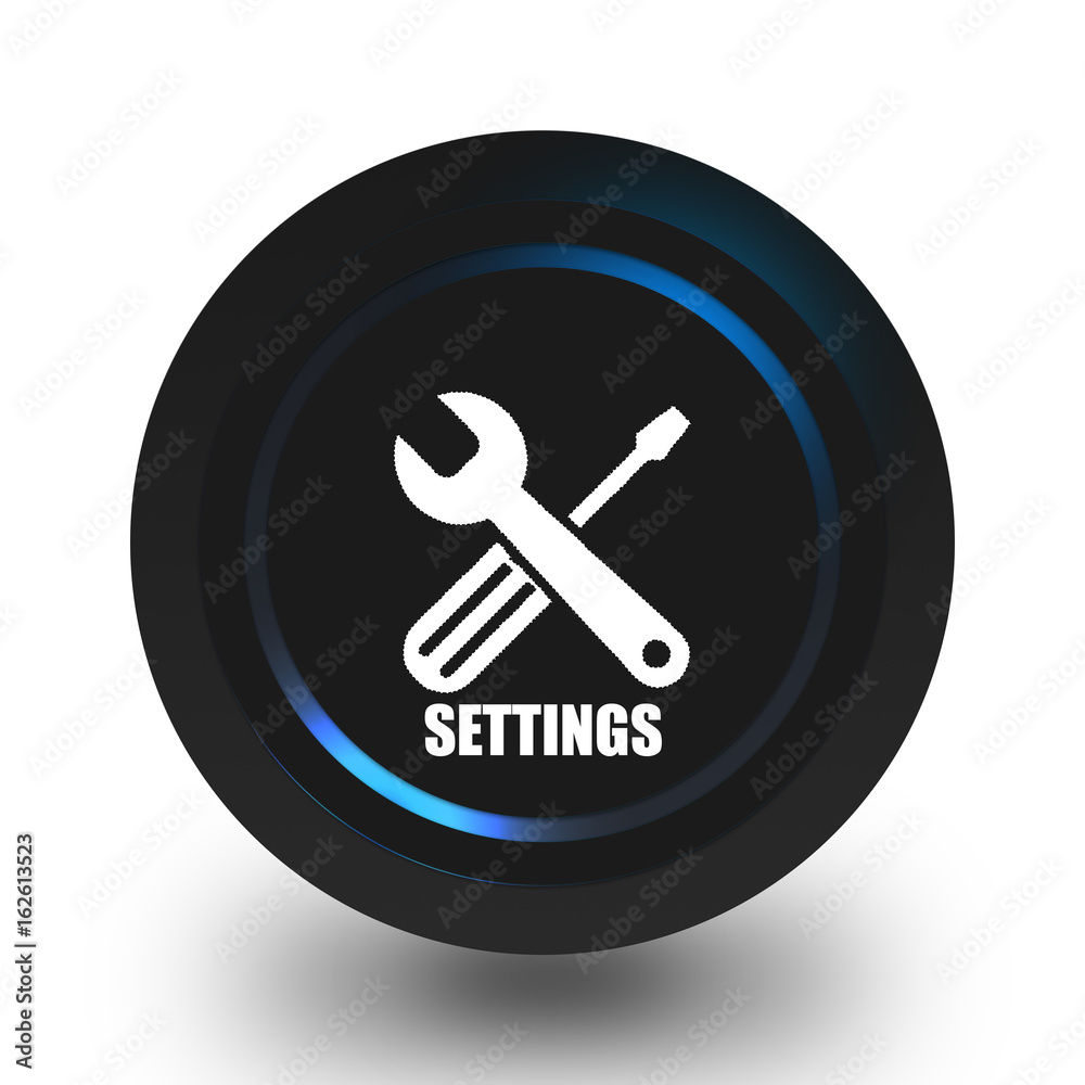 Settings icon. Settings icon.