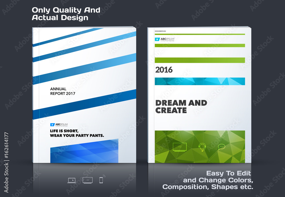 Set of Business vector template, brochure design, abstract annual report, cover modern layout, flyer in A4 Set of Business vector template, brochure design, abstract annual report, cover modern layout, flyer in A4