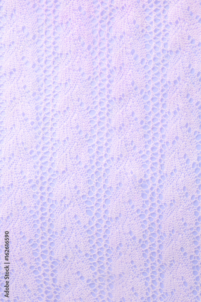 Fototapeta premium White Vintage Lace on Blue Background