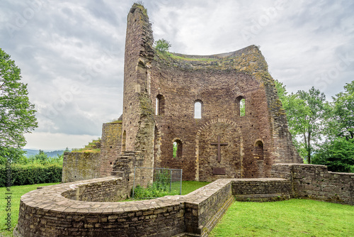 Denkmal Kirchenbau Krukenberg Rundbau Helmarshausen Hessen  photo