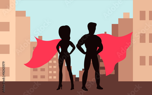 Superhelden Silhouette