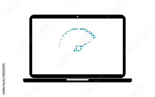 Pixel Icon Laptop - Geschwindigkeit