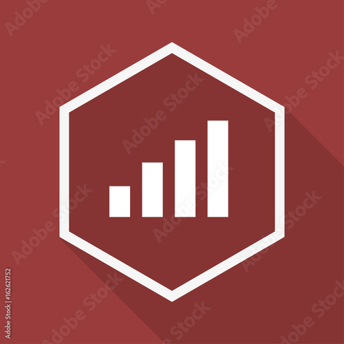 Poly Button mit Schatten - Balkendiagramm