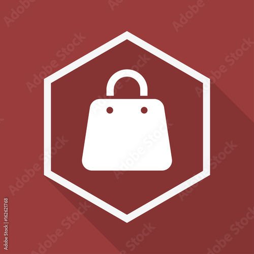 Poly Button mit Schatten - Tasche - Warenkorb