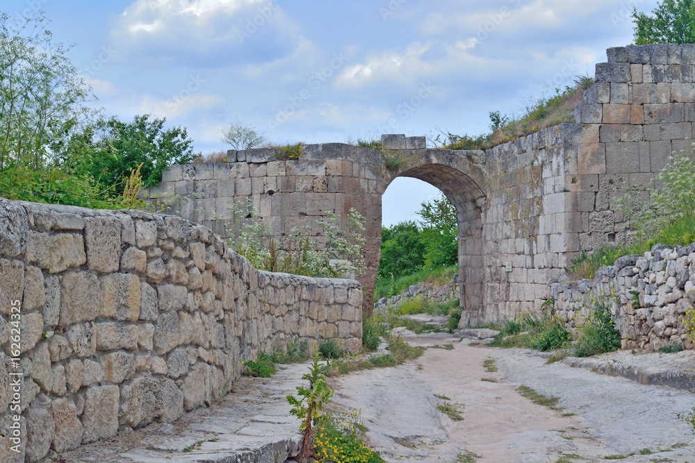 The remains of an ancient city built of stone