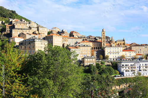 Scenic town on Corsica Island  France