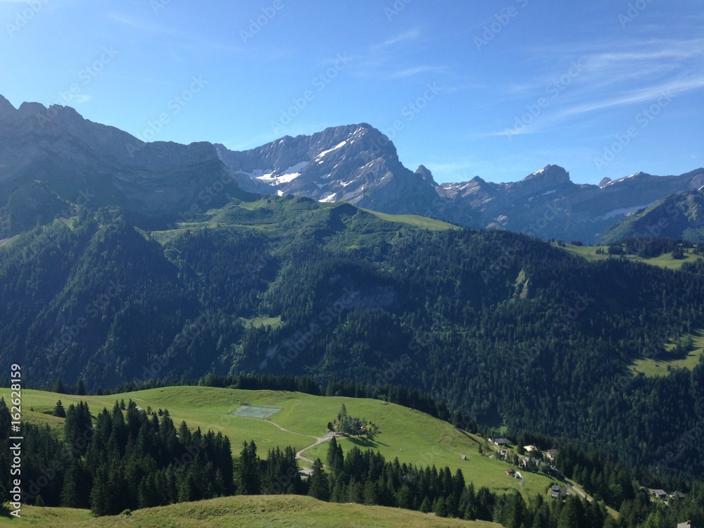vue sur les Alpes Suisse 
