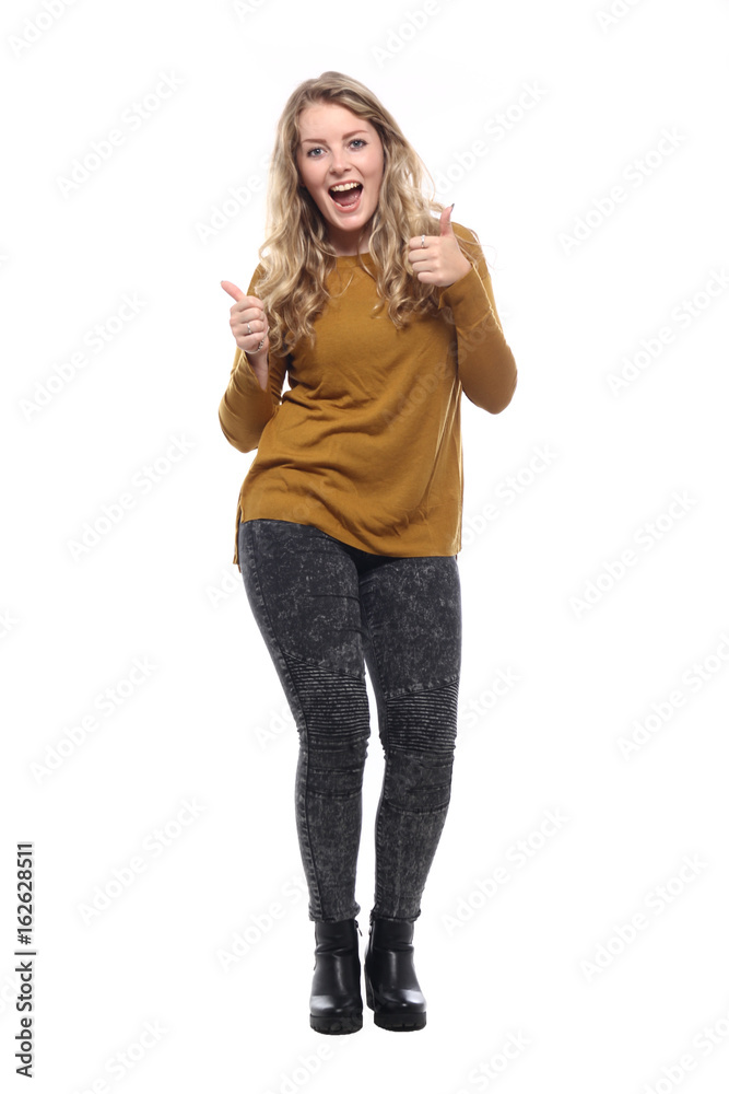 Beautiful caucasian young woman full body Beautiful caucasian young woman full body