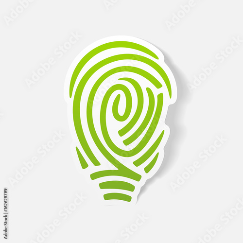 realistic design element: fingerprint