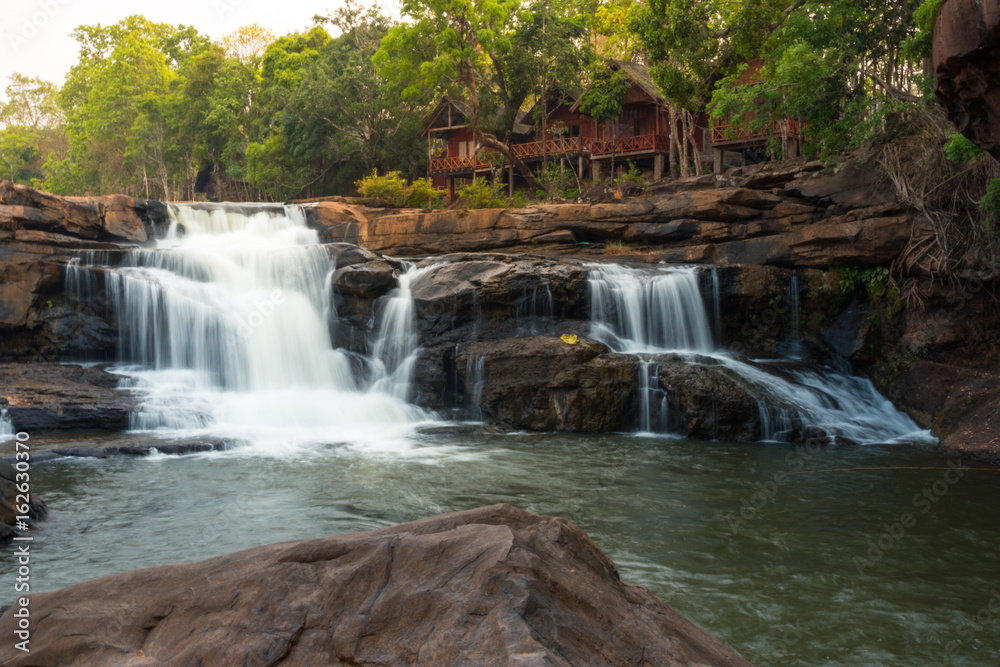 Fototapeta premium Waterfall at the Boloven, Laos