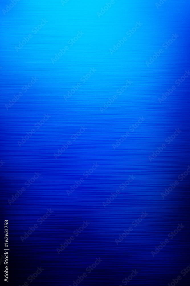 Fototapeta premium Blue plastic texture background with irregular horizontal lines
