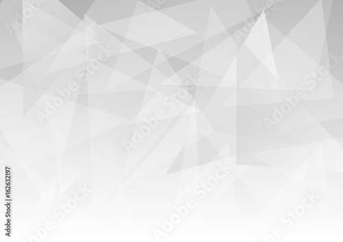 Abstract triangles with light on gray background